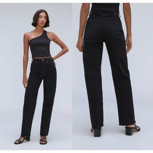 Everlane Women's Black Straight Leg Jeans
